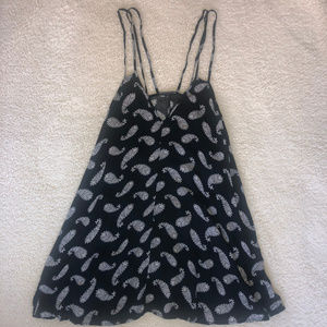 Brandy Melville Black & White Paisley Tank/Dress